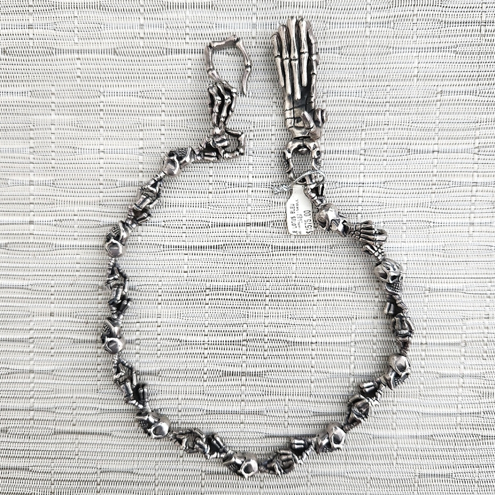 STERLING SILVER WALLET  CHAIN,  ONE OF A KIND - Picture 2 of 13